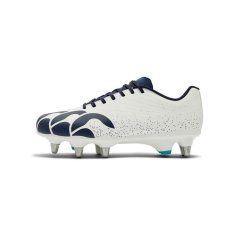 Canterbury Stampede Groundbreak Team Soft Ground Rugby Boots White