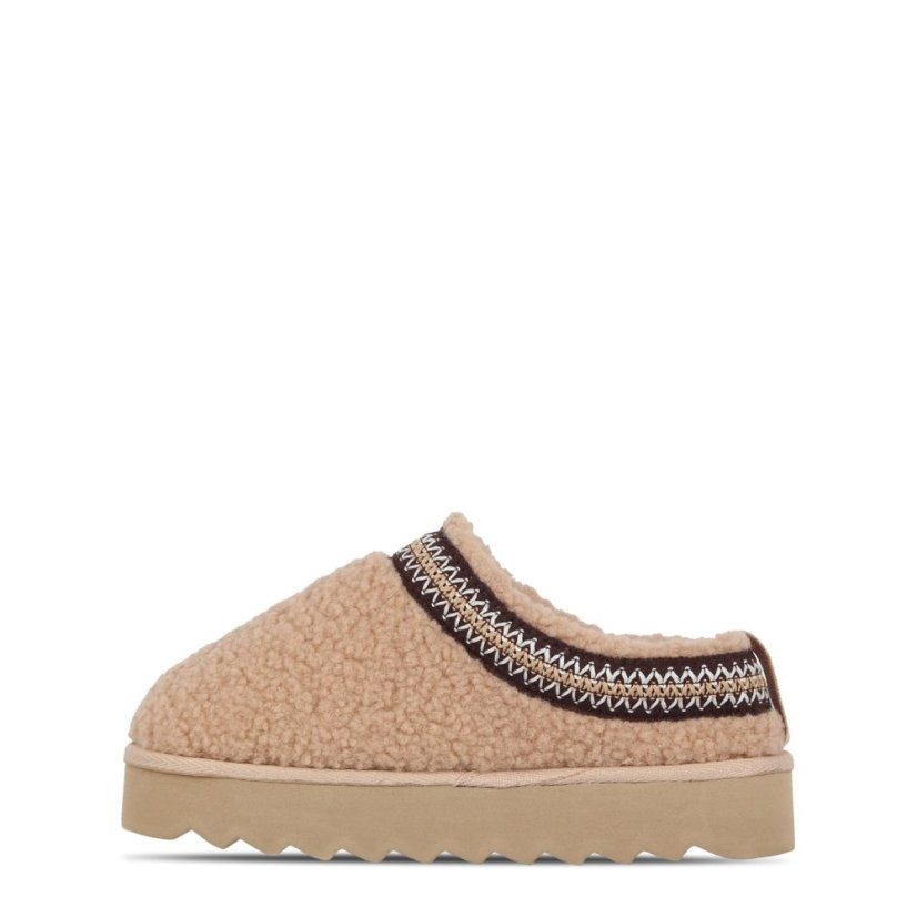 SoulCal Women's Slip-On Mule Slippers Sand Borg