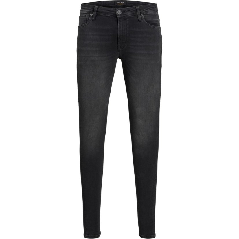 Jack and Jones Men's Spray On Super Skinny Jeans Black Denim