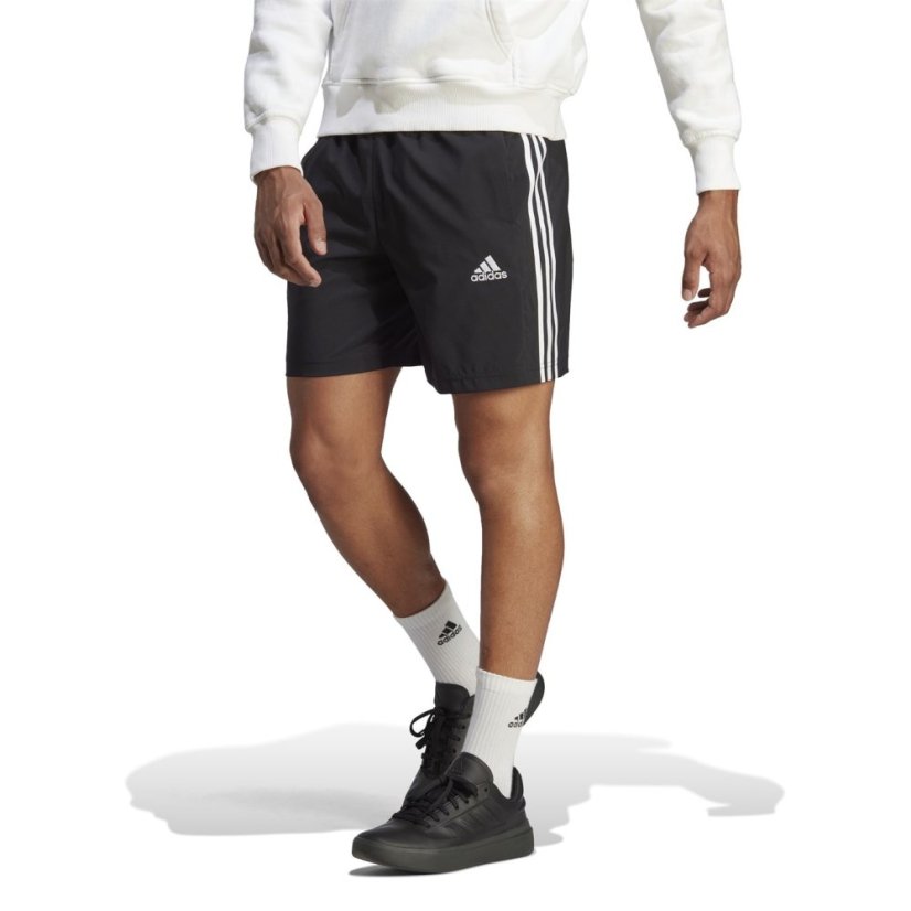 adidas Essentials 3-Stripes Shorts BLACK/WHITE