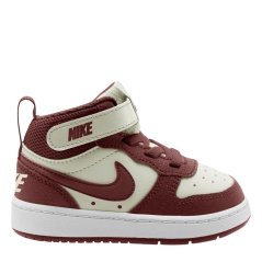 Nike Court Borough Mid 2 Baby/Toddler Shoes Pearl/Red