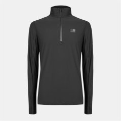 Karrimor Long Sleeve 1/4 Zip Top Mens Charcoal