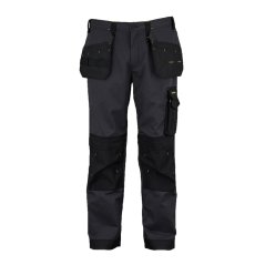 Dunlop On Site Work Trousers Mens Charcoal/Black
