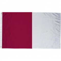 Official Flag Maroon/White