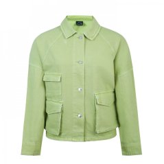 Fabric Overshirt Ld Green
