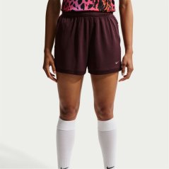 Nike Academy Shorts Womens Burgundy Print