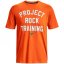 Under Armour Armour Ua Pjt Rock Training Ss T-Shirt Mens Orange