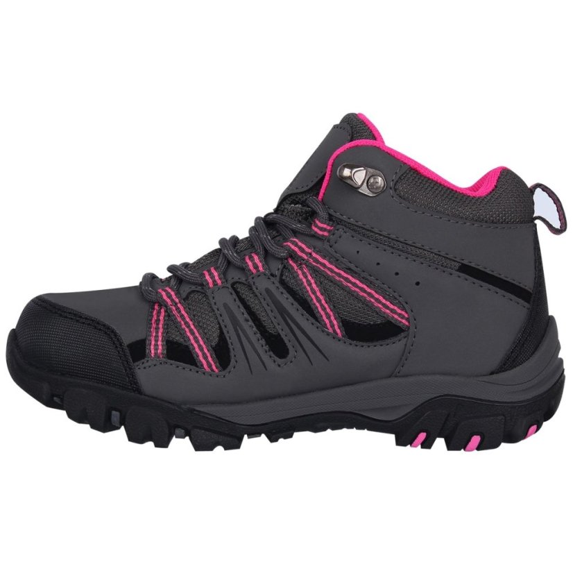 Gelert Horizon Waterproof Walking Boots Childrens Charcoal/Pink