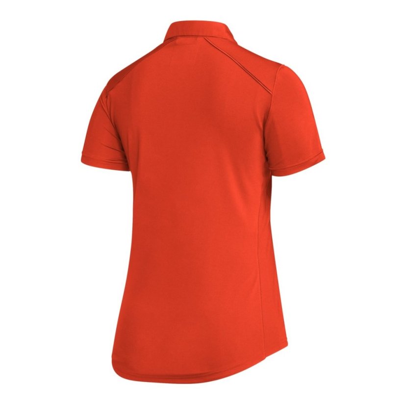 adidas Women's Short Sleeve Performance Polo Shirt Orange