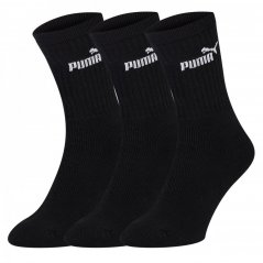 Puma 3 Pack Crew Socks Mens Black
