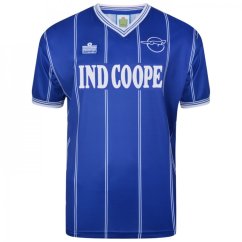 Score Draw Leicester City 1984 Admiral shirt Adults Blue