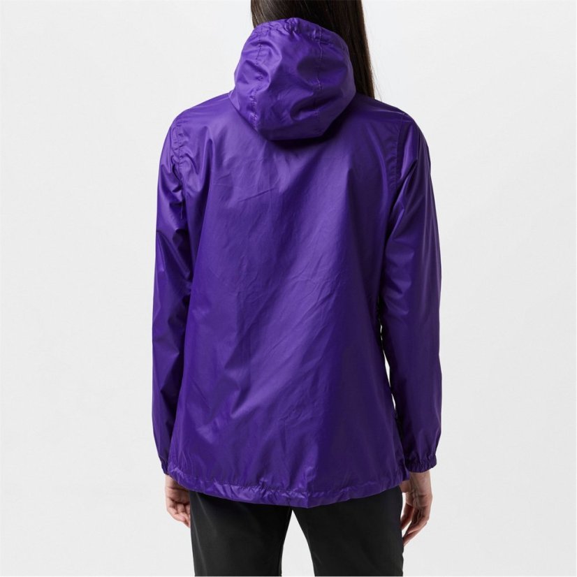Gelert Womens Packaway Hooded Packable Waterproof Jacket Gelert Purple