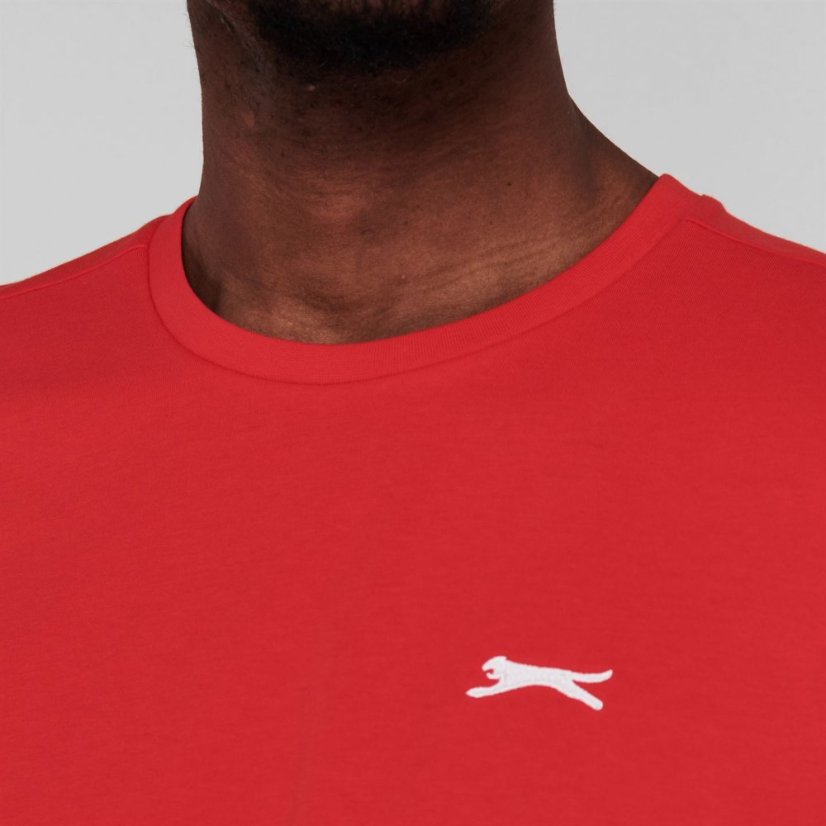 Slazenger Plain T Shirt Mens Red