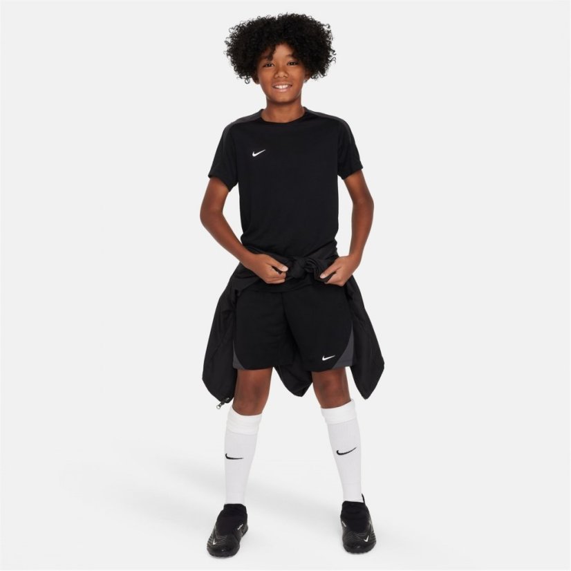 Nike Strike Dri-FIT Short-Sleeve Global Football Top Juniors Black/White