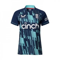 Castore England ODI Replica Shirt Womens Blue/Blue