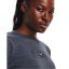 Under Armour Crop Short Seeve T Shirt Downpour Grey