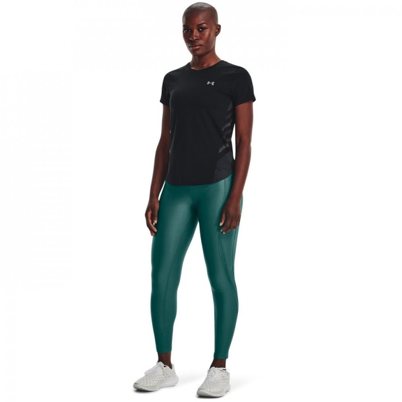 Under Armour Armour Ua Iso-Chill Laser Tee Ii Running Top Womens Blk/Gry