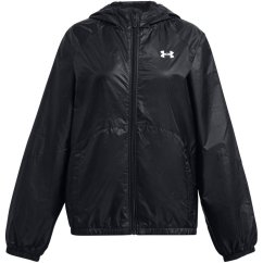 Under Armour Kids' SportStyle Water Resistant Wind Resistant Oversized Fit Windbreaker Black