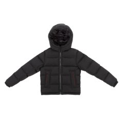 Firetrap Kids' Windproof Water-Resistant Hooded Long Sleeve Short Puffer Jacket Black