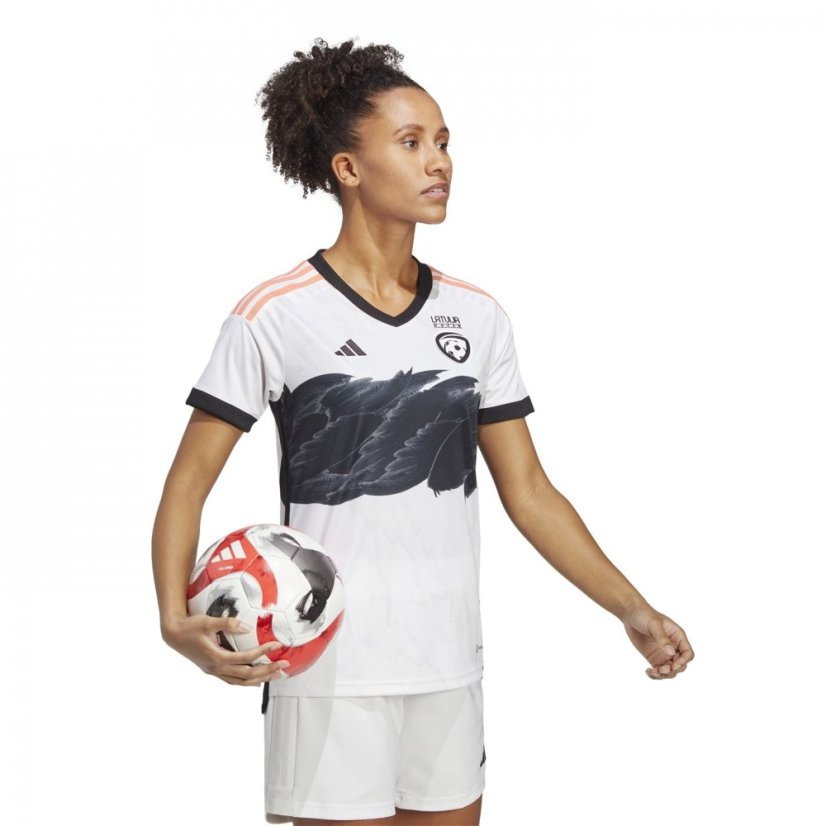 adidas Latvia Away Shirt 2023 Womens White