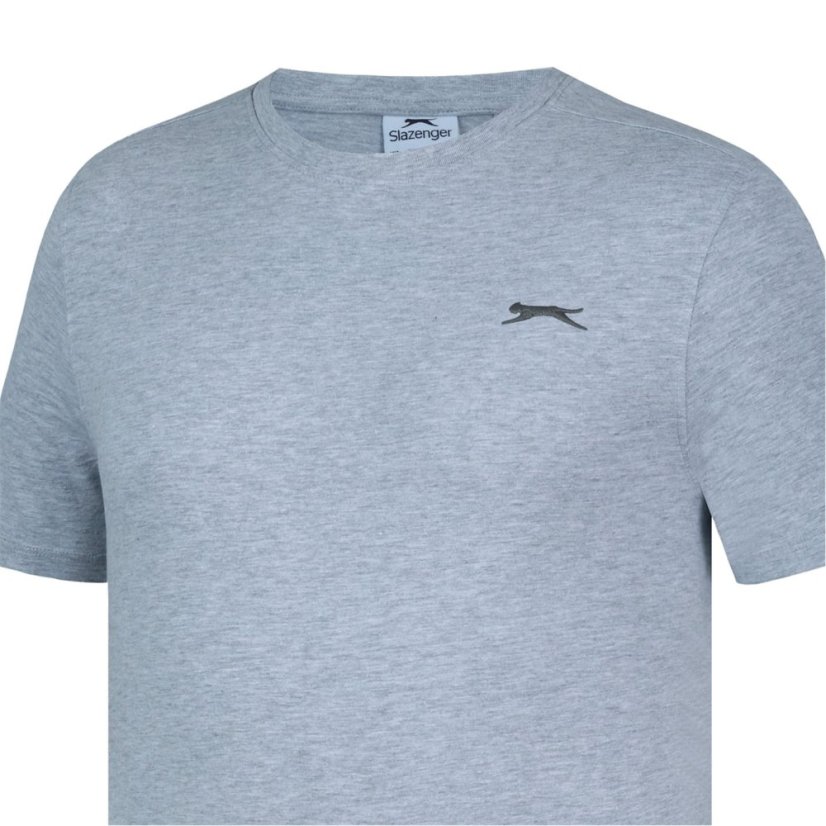 Slazenger Plain pánske tričko Grey Marl