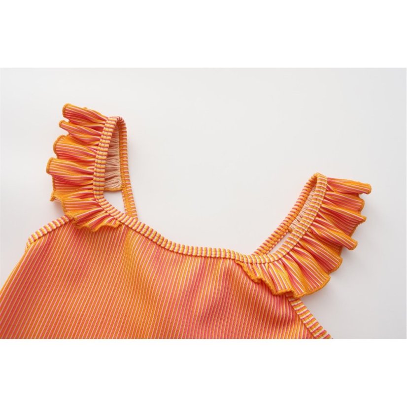 Star SwimSuit Junior Pink Stripe