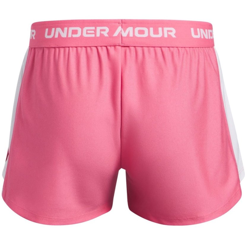 Under Armour Kids' Icon Taping Closed Hem Fleece Joggers Super Pnk/Wht