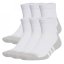 adidas Aeroready Ankle 6 Pack Socks Junior White/Grey