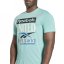 Reebok Fitness Logo T-Shirt Mens Classic Teal
