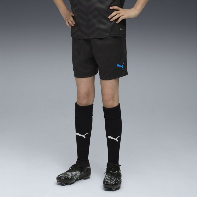 Puma Individual Cup Shorts Juniors Black/Blue