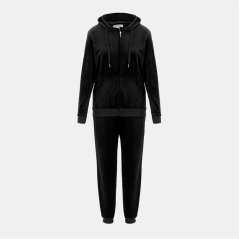 Miso Women Velour Tracksuit Black
