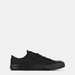 SoulCal Canvas Low Shoes Womens Black/Black