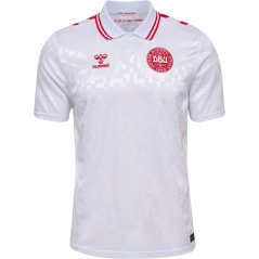 Hummel Men's Denmark Away International Replica Football Shirt White
