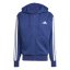 adidas Essentials Fleece 3-Stripes Full-Zip pánska mikina Navy/White