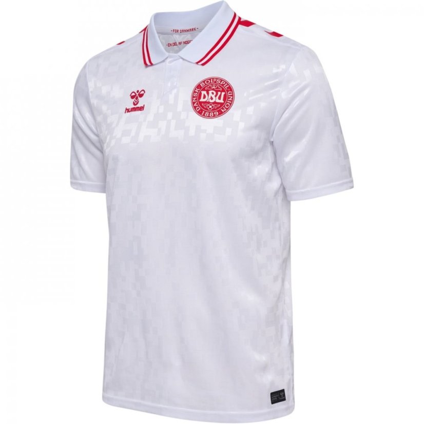 Hummel Denmark Away Shirt 2024 Juniors White