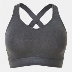 USA Pro High Support Sports Bra Charcoal