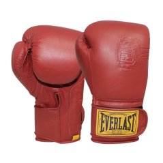 Everlast 1910 Pro Hook & Loop Gloves Red