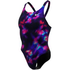 Nike Hydrastrong Multi Print Fastback One-Piece Black