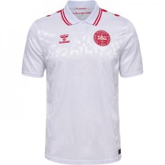 Hummel Denmark Away Shirt 2024 Juniors White