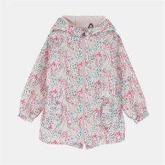 Firetrap Kids Enchanted Blossom Pink Floral Hooded Long Sleeve Anorak Pink