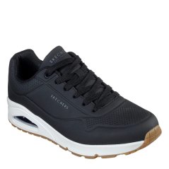 Skechers UNO Stand On Air Trainers Mens Black/White