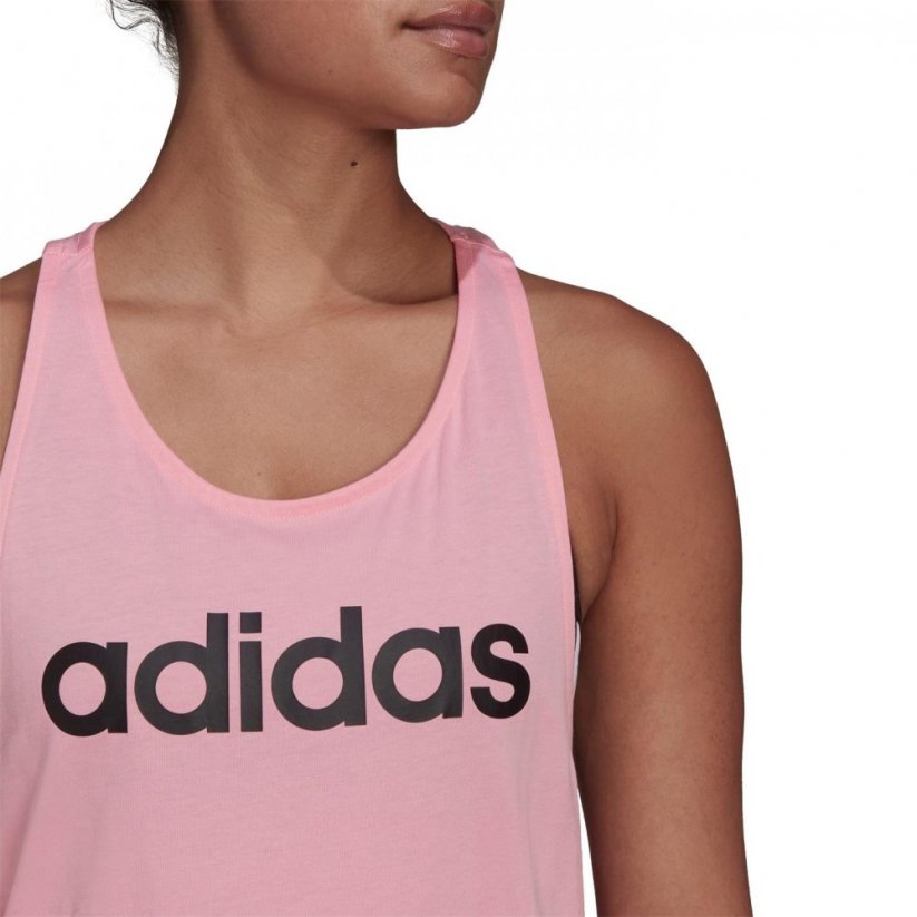 adidas Womens Essentials Linear Loose Tank Top Light Pink