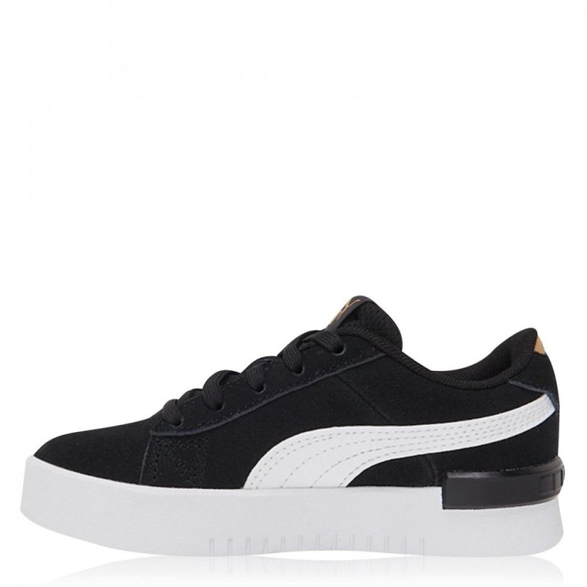 Puma Jada Suede Child Girls Trainers Black/White