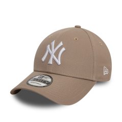 New Era 9FORTY Adjustable Cap NY Tan/White