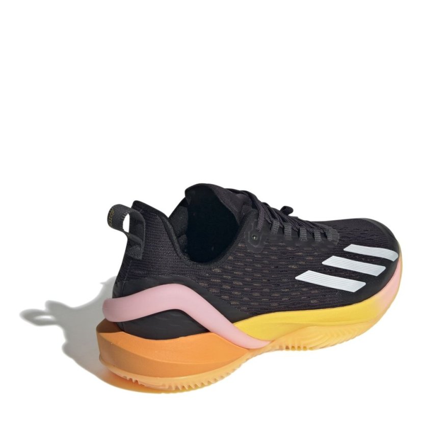 adidas Adizero Cybersonic Clay Tennis Shoes Womens Blk/Met/Sprk