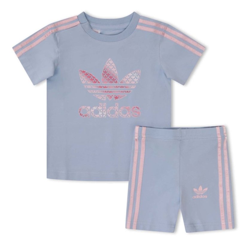 adidas T-Shirt and Short Set sky