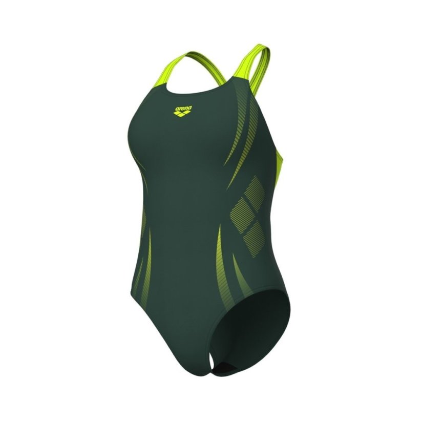 Arena Womens Poseidonia Swim Pro Back Swimsuit Sage/Lime