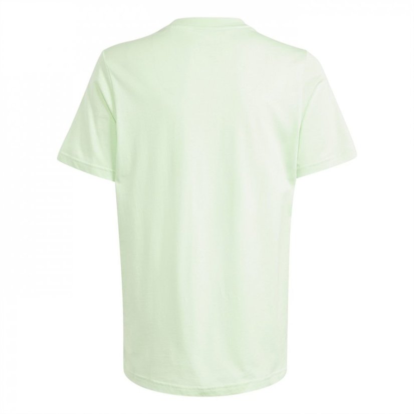 adidas Logo T Shirt Junior Lime Green