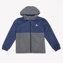 Firetrap Kids' Lightweight Water Resistant Wind Resistant Long Sleeve Windbreaker Navy / Grey