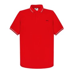 Slazenger Tipped pánske polo tričko Cherry Red